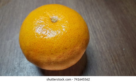 Close up orange on table