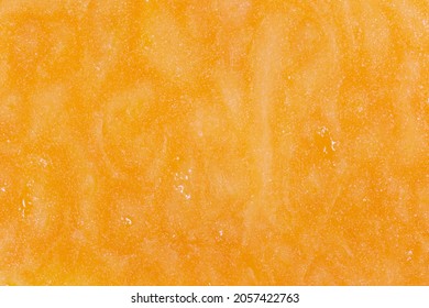 Close Up Of Orange Pumpkin Pulp Texture