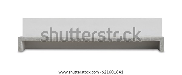 Close Outdoor Cement Bench Isolated On Stock Photo Edit Now