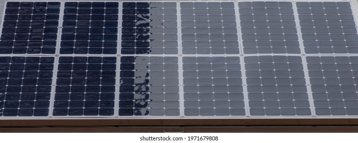 Close Up Outdoor Solar Cell Panel, Photovoltaic Cell Is An Electrical Device That Converts The Energy Of Light Directly Into Electricity By The Photovoltaic Effect, Green Energy Concept Background.