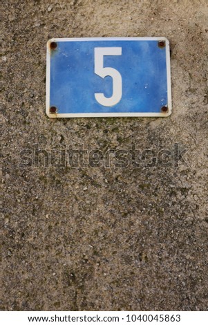 Similar – Letter A on a sign