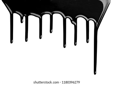 Close Paint Leaking Down White Background Stock Photo 1180396279 ...