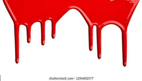 Dripping Blood Isolated On White Stock Photo 286373900 | Shutterstock