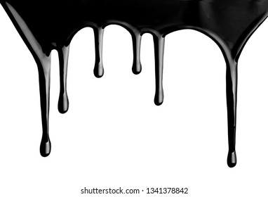 Close Paint Leaking Down White Background Stock Photo 1341378842 ...