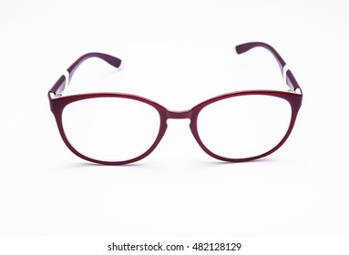 Close Pair Red Plastic Prescription Optical Stock Photo 482128129 ...