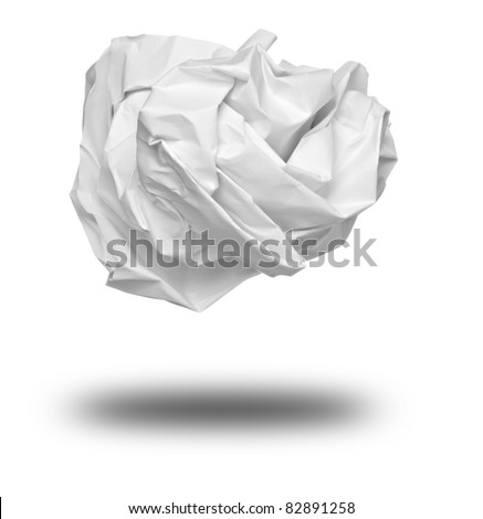 Similar – crumpled paper ball