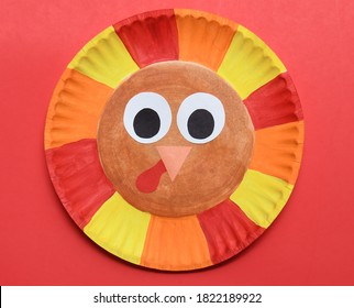 Close Up Paper Plate Thanksgiving Turkey Craft For Kids Easy And Fun Art Project For Children