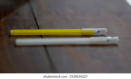 a close up of a pen                      