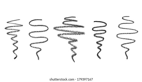 Close Pencil Drawing On White Background Stock Photo 174407405 ...