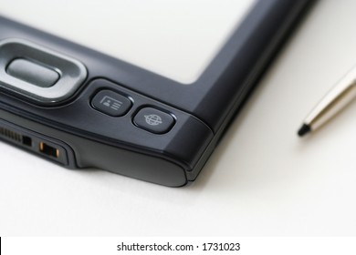 Close up of a personal PDA computer