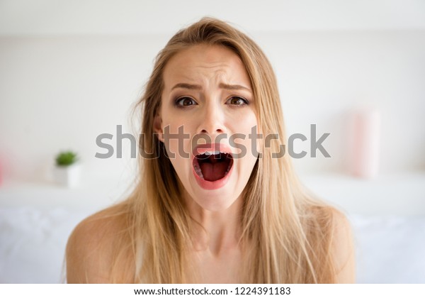 Close Photo Bad Looking Lady Her Stock Photo 1224391183 | Shutterstock