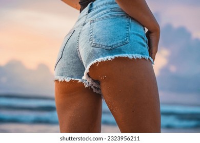 Photograph of a Woman in Denim Shorts · Free Stock Photo