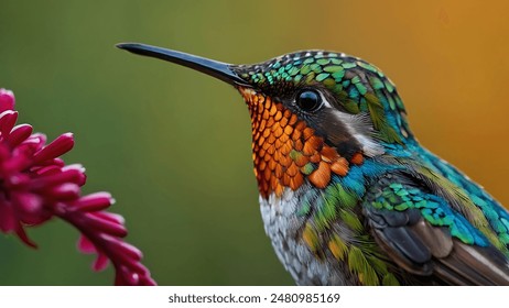 close up photo beautiful hummingbird - Powered by Shutterstock