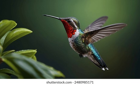 close up photo beautiful hummingbird - Powered by Shutterstock