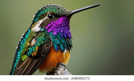 close up photo beautiful hummingbird - Powered by Shutterstock