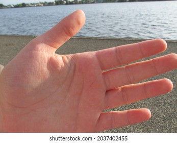 A Close Up Of A Photo Bomb Hand