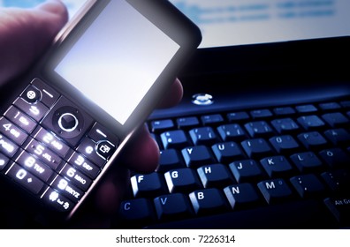 close up photo of a  cellphone - Shutterstock ID 7226314