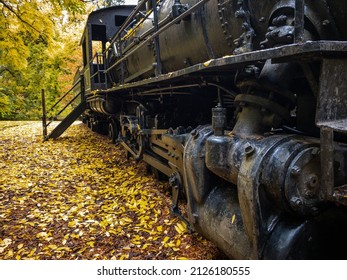 An Up Close Photo Of The Georgia Pacific Number 5 Train 