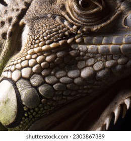 Close up photo of iguana