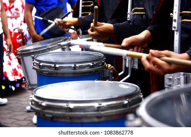 Silver Chrome Snare Drum With Sticks Instrument On White Background Stock  Photo - Download Image Now - iStock