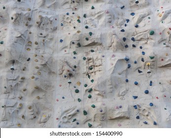 Close Up Photo Of A Rock Climbing Wall