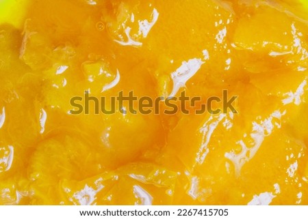 Close up photo texture of lemon jam.