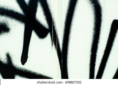 Close photograph up of spray paint graffiti texture 
