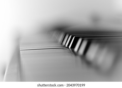 close up of piano keys