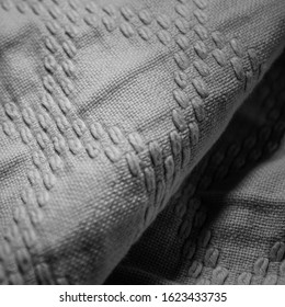 Close Up Picture Of A White Judogi (judo Cloth).