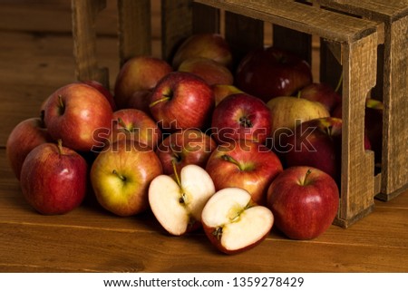 Similar – Image, Stock Photo several red apples Food