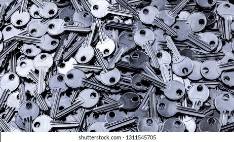 Close Up Pile Of Keys, Background