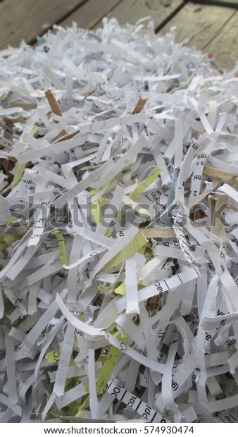 Close Pile Shredded Paper Documents On Stock Photo 574930474 | Shutterstock