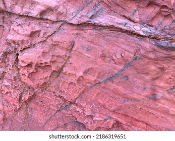 Close Up Of Pink Stone Background. Classic Pink Stone Background