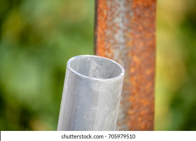Close up of the Pipe at the Construction Site