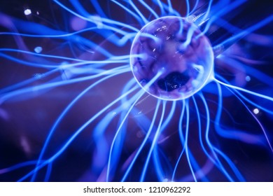 Close up of Plasma globe