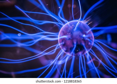 Close Up Of Plasma Globe