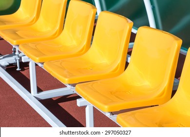 Close Up Of Plastic Chairs