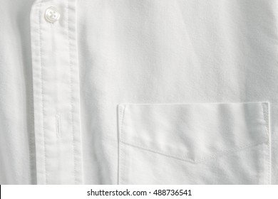 Close Up Pocket On White Shirt