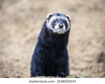 Close up of a Polecat