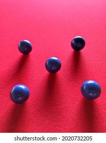 Close up of pool balls.