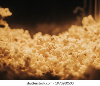 Close up of popcorn in popcorn machine