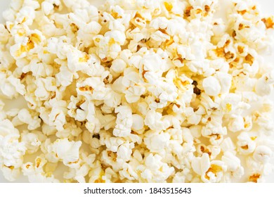 close up of popcorn, popcorn texture, a lot of popcorn, top view
