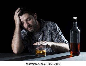 Close Portrait Alcoholic Wasted Man Sleeping Stock Photo 205566823 ...