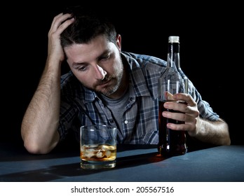 Close Portrait Alcoholic Wasted Man Sleeping Stock Photo 205567516 ...