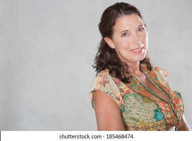 Close Portrait Attractive Elegant Senior Mature Stock Photo 185468474 ...