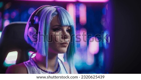 Similar – Young woman using technology