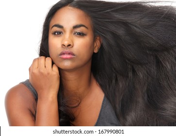 African Black Girl Straight Hair Images Stock Photos Vectors Shutterstock