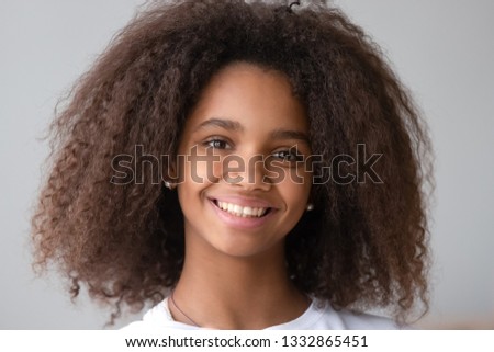 Similar – Pretty girl with long afro hair