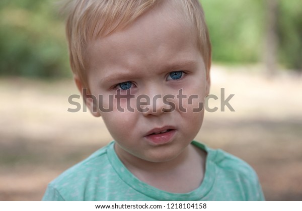 Close Portrait Cute Caucasian Baby Boy Stock Photo Edit Now