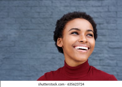 Close Portrait Beautiful Young Black Woman Stock Photo 635624045 ...